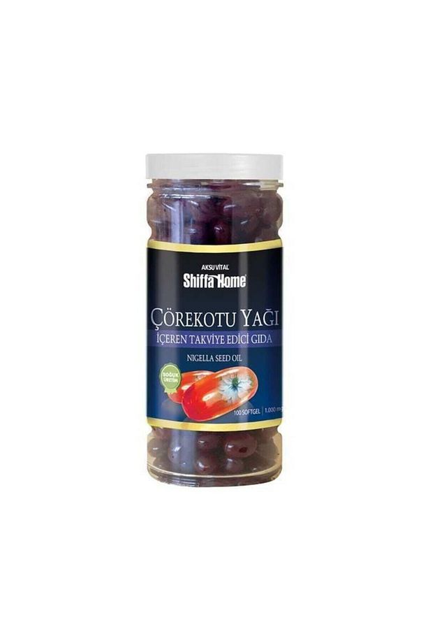 Shiffa Home Çörek Otu Yağ 1000 Mg X 100 Soft Jel Aksuvital - 1