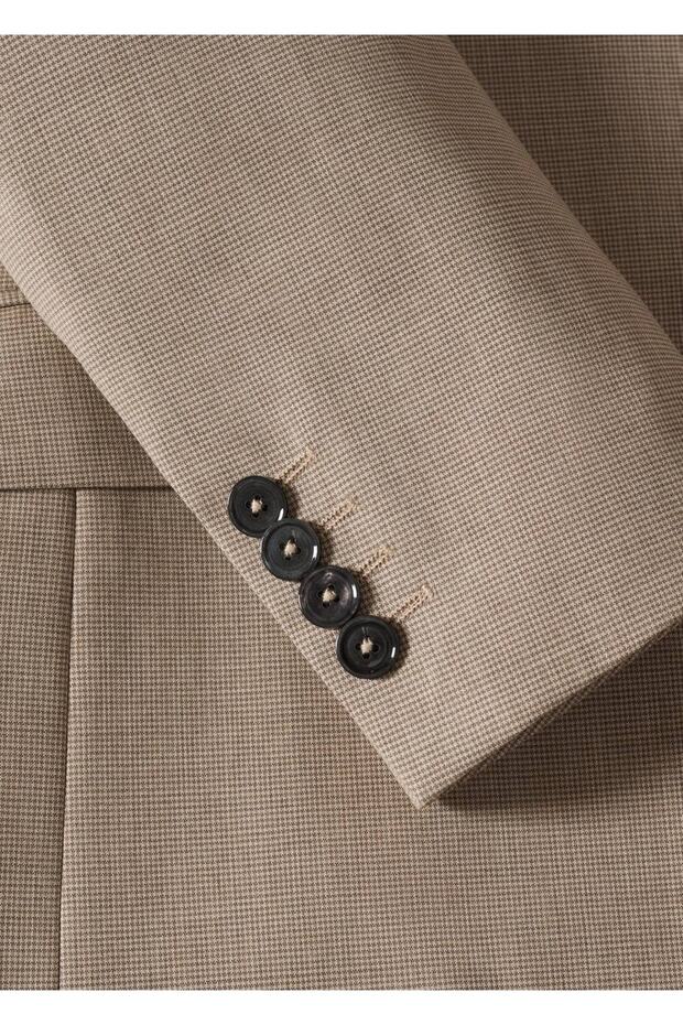 Slim-Fit Woolen Blazer Jacket - 8