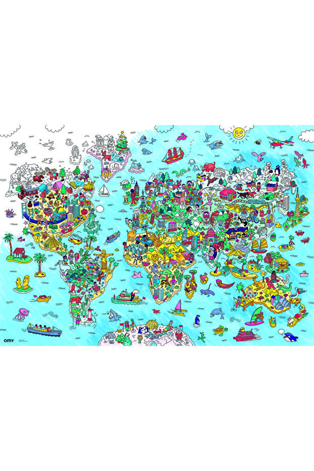 Dev Boyama Posteri Atlas - 4