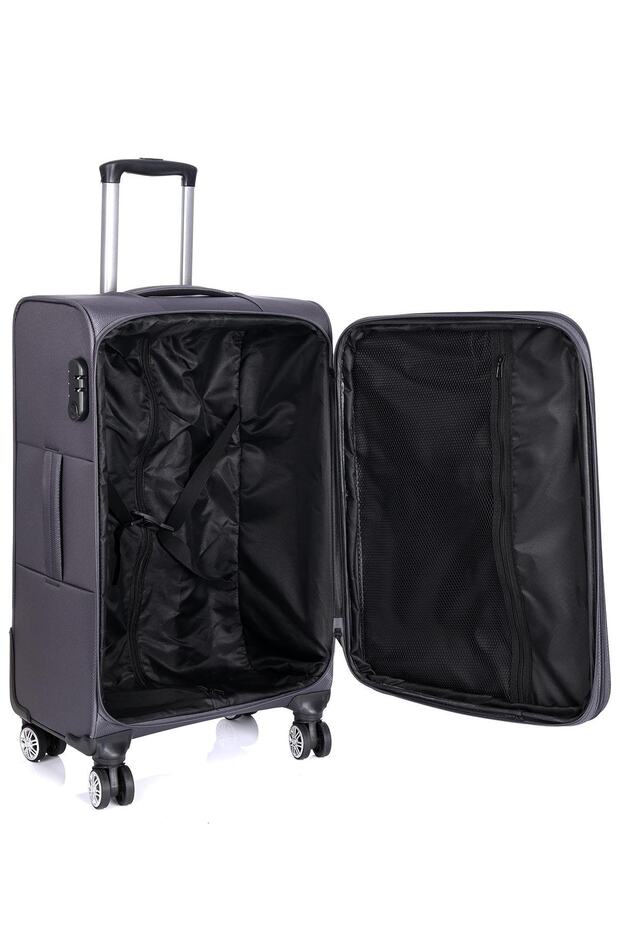 1464 Model - 3-Piece Gray Suitcase Set with 4 Wheels - 6