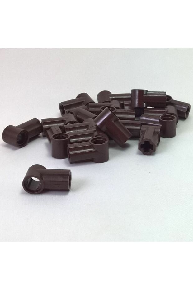 Original Technic Custom Axle Connector Angled#1 Connection Part Brown 4 Pieces to Ship - 1
