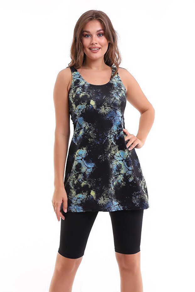 Taytlı Elbiseli Mayo - 1