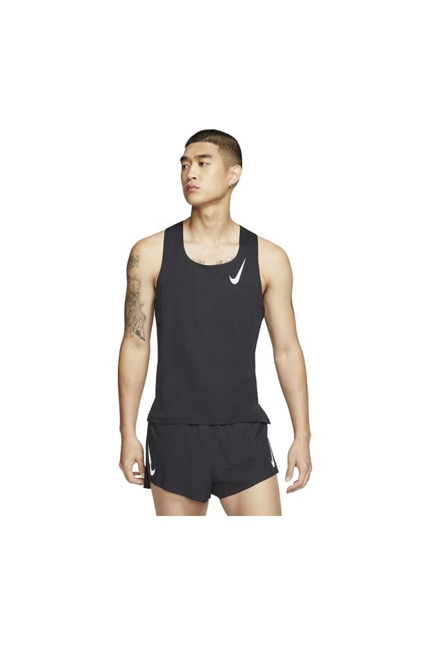 Aeroswift Singlet Running Koşu Siyah Erkek Atleti Cj7835-010 - 1
