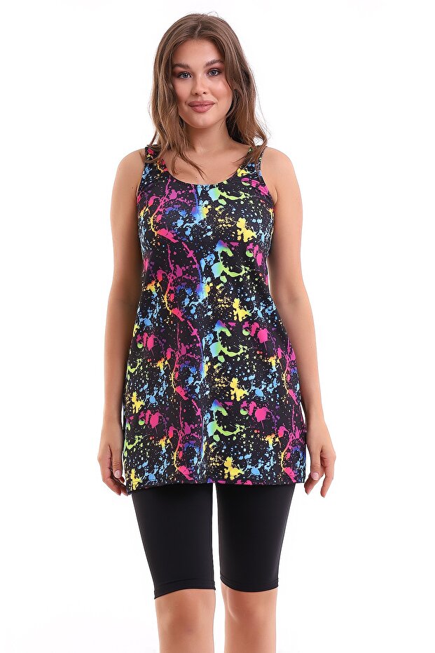 Taytlı Elbiseli Mayo - 1