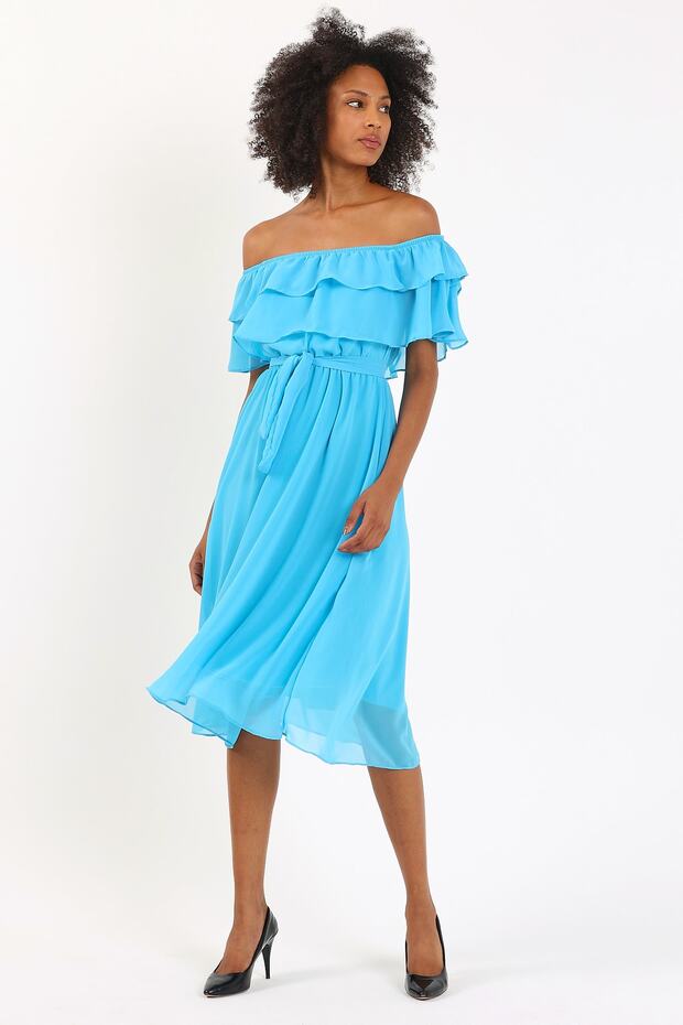 Sifon, rochie turcoaz - 1