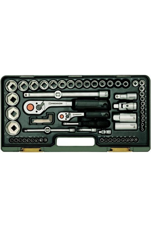 23286 1/4" Ve 1/2" Cırcır Kollu 65 Parça Lokma Takımı Ve Bits Takımı - 2