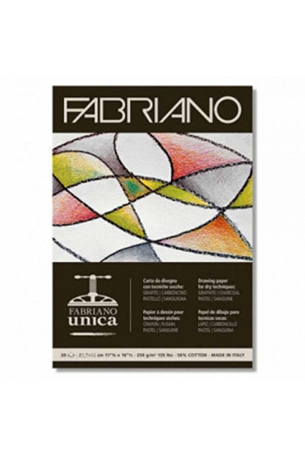 Unica Blocco 250gr 20 Sheets A3 (29.7x42cm) White