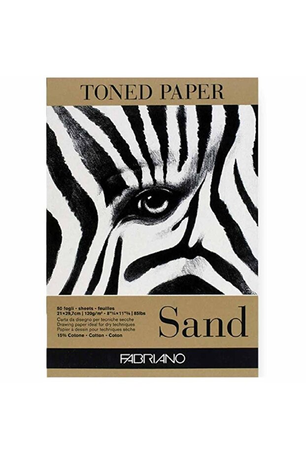 Toned Paper Sand Sketch and Drawing Block 120gr 50 Sheets Sand Color A4 (21x29,7cm)