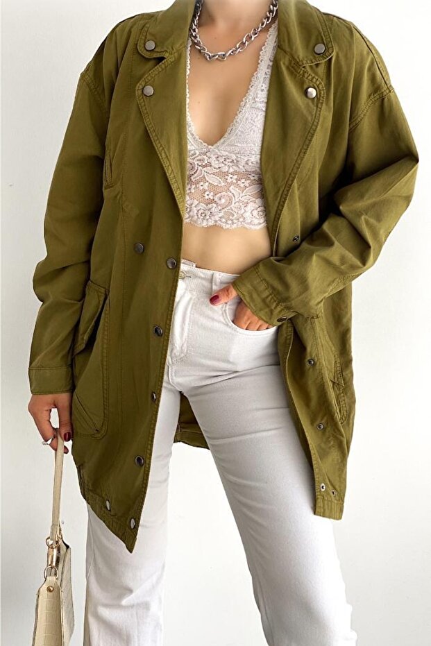 Kadın Oversize Ceket - 6