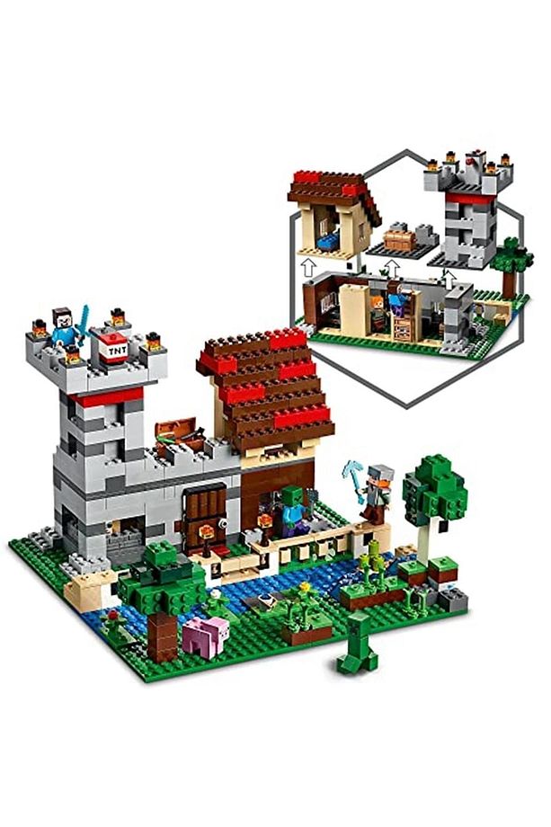 Minecraft Çalışma Kutusu  Minecraft Kale Ve Çiftlik Yapım Seti, Yapım Oyuncağı Ile - 2