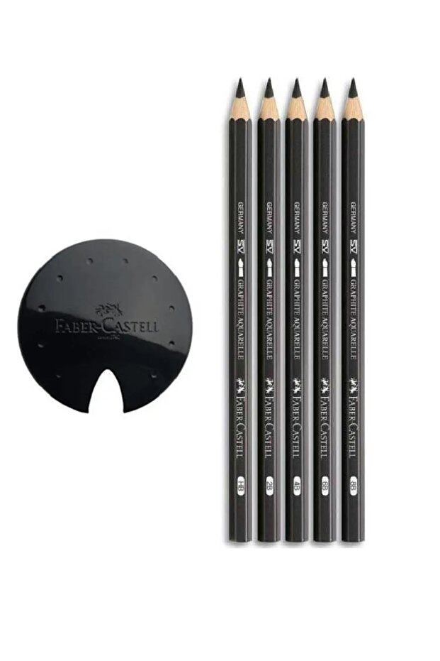 قلم رصاص فابر كاستل جرافيت أكواريل (hb، 2b، 4b، 6b، 8b)