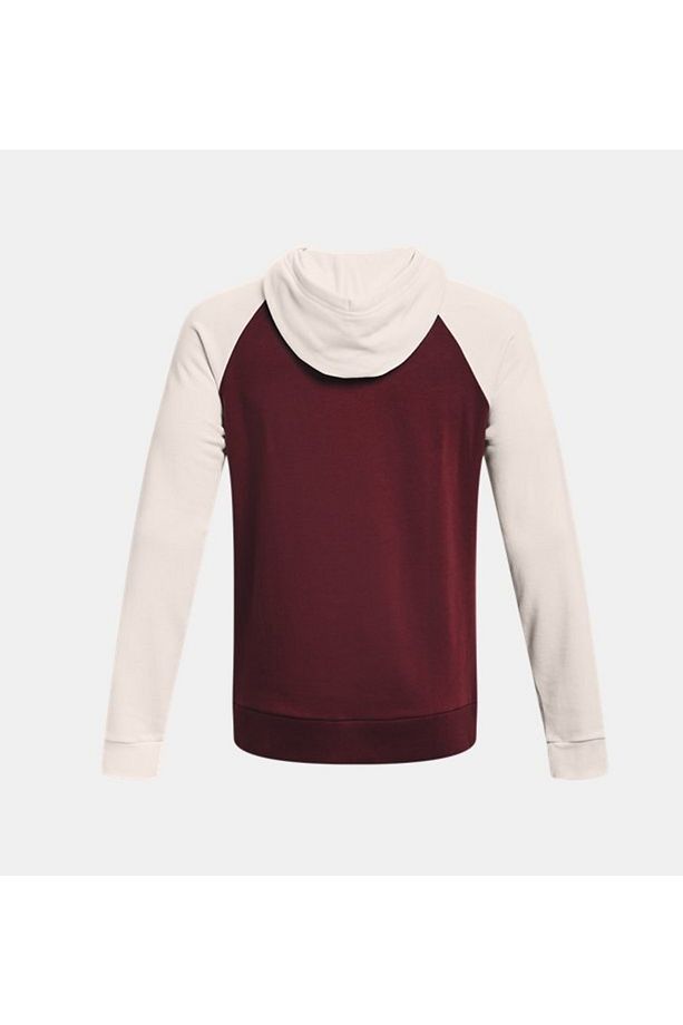 Erkek Ua Rival Fleece Wordmark Colorblock Kapüşonlu Üst 1373363-690 - 5