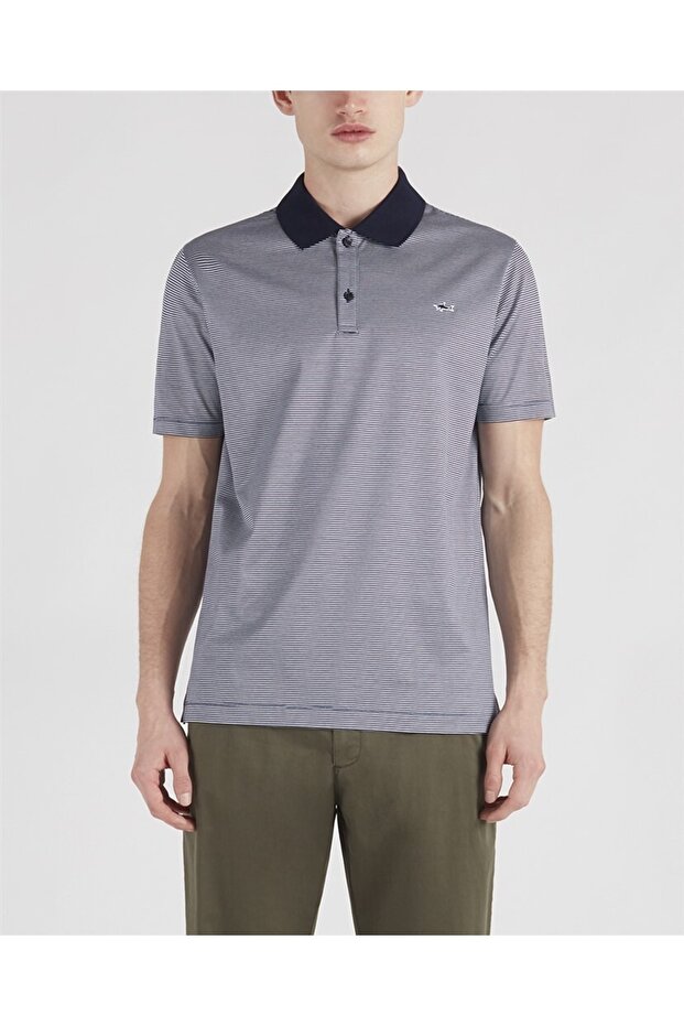 Men's Knitted Poloshirt C.wCotton