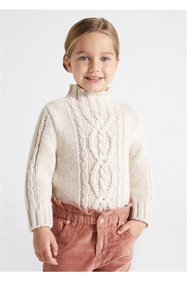 Girl's Sweater Beige 4304