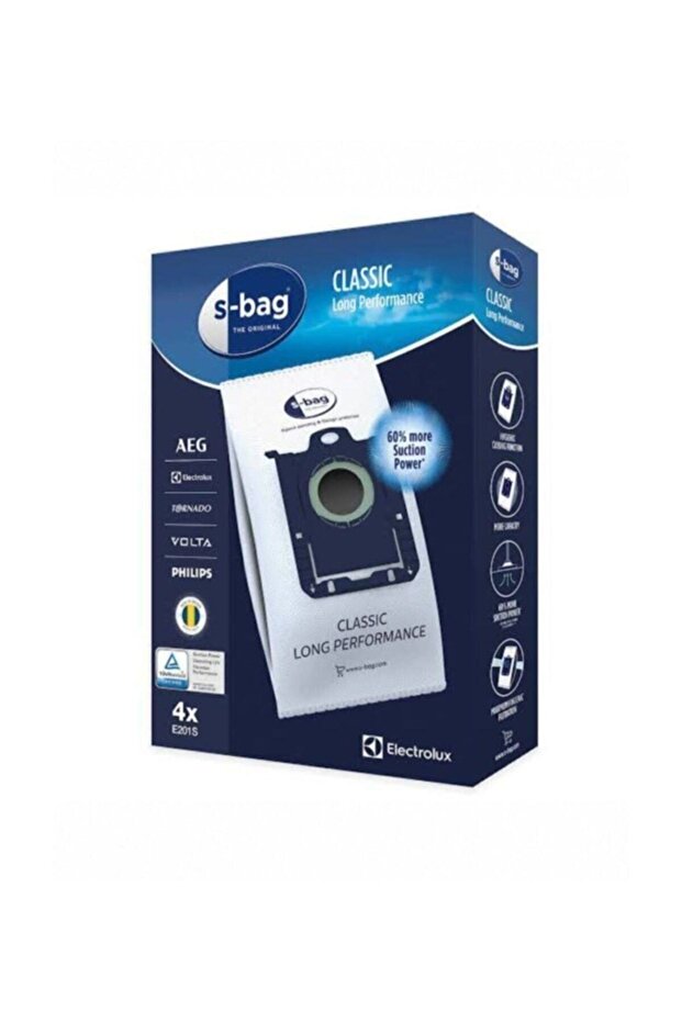 S-bag E201s متوافق مع 4 أكياس غبار