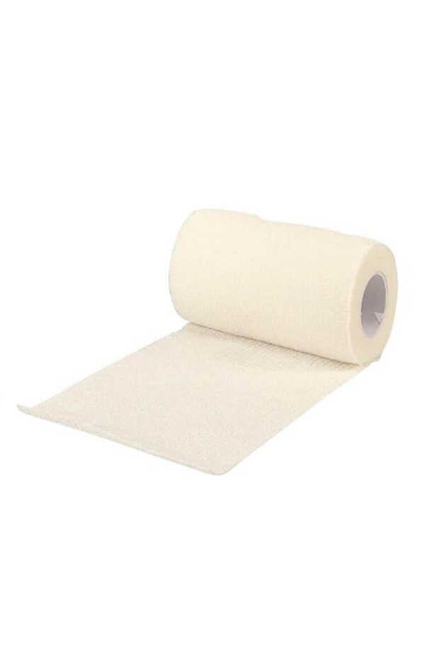 Elastik Kendinden Yapışkanlı Coban Renkli Bandaj 10 Cm X 4,5 Mt Beyaz Yapışan Koban - 2