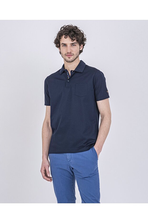 Men's Knitted Poloshirt C.wCotton