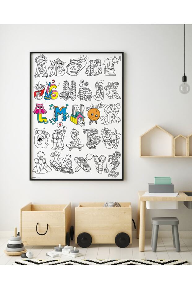 Dev Boyama Posteri Abc - 5