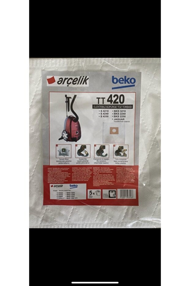 Beko Tt420 S 4240 Dust Bags - 20Pcs White