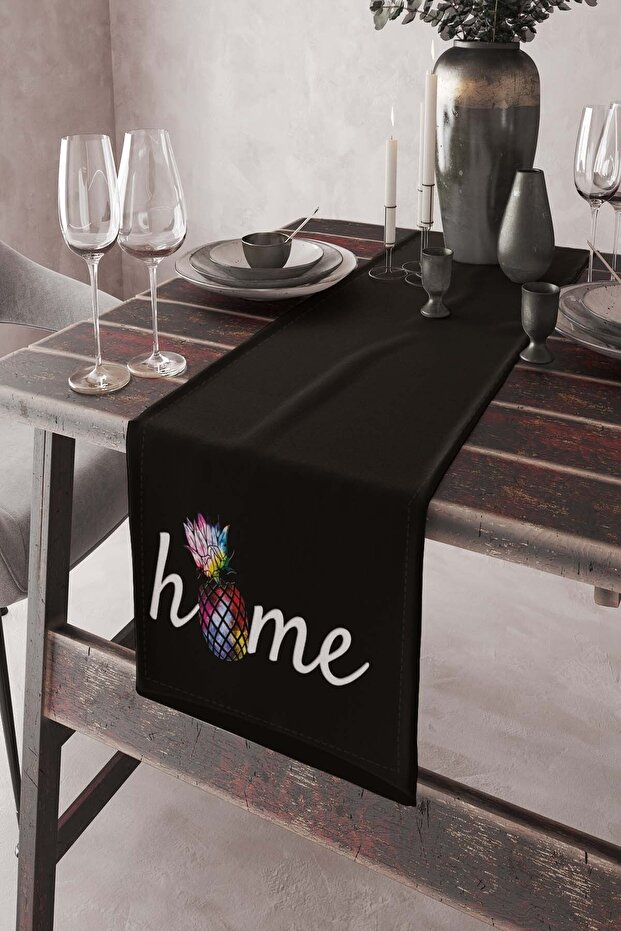 40x140cm Premium Thai Feather Woven Stain Resistant Fabric Home Sweet Tablecloth Runner Rnr358