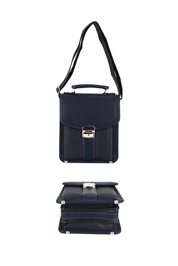 Men's Navy Blue Handbag