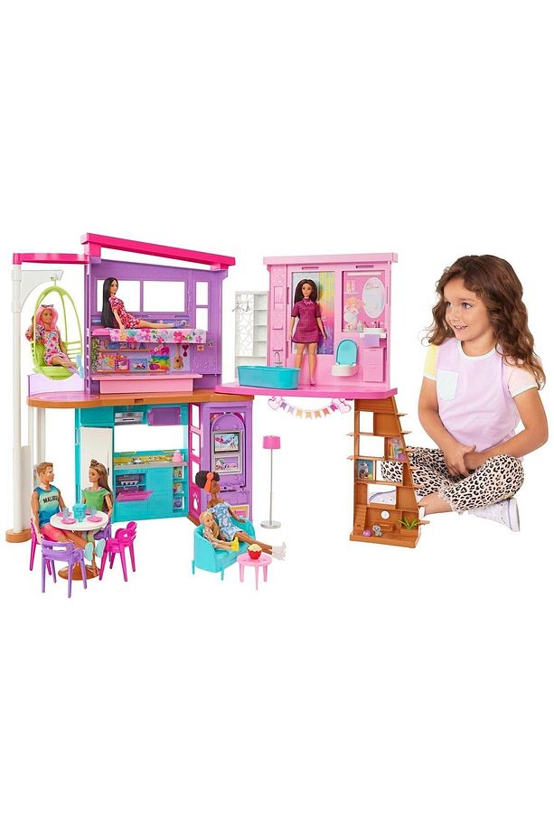 Tatil Evi Oyun Seti 30'dan fazla parçalı Barbie Tatil Evi, 3 yaş ve üzeri için oyuncak HCD50 - 4