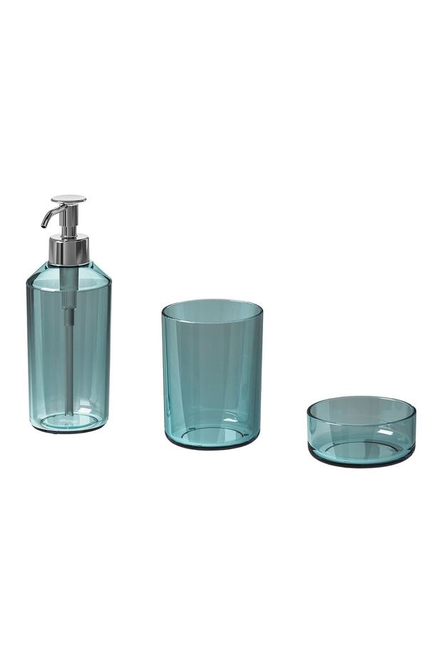 Bathroom Set 3 Pieces Glass A Quality Ikea Pump Stainless Steel