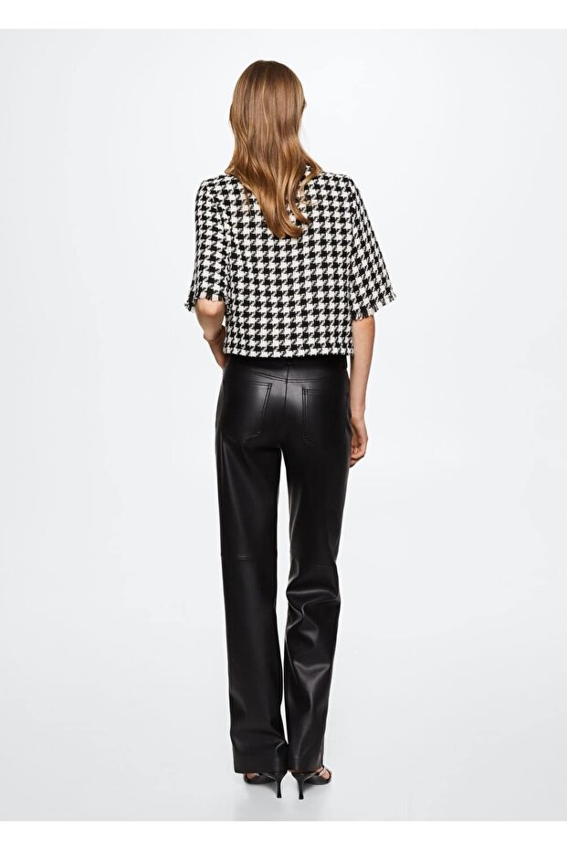 Düğmeli Tüvit Bluz - 4