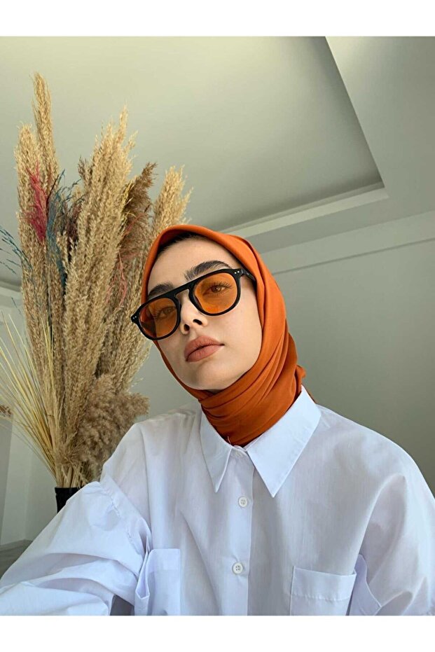 Orange Glass Unisex Women's Sunglasses