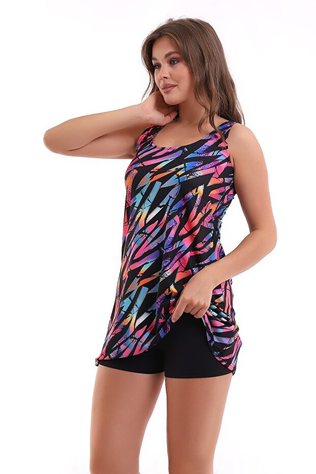 Elbiseli Şortlu Mayo - 1