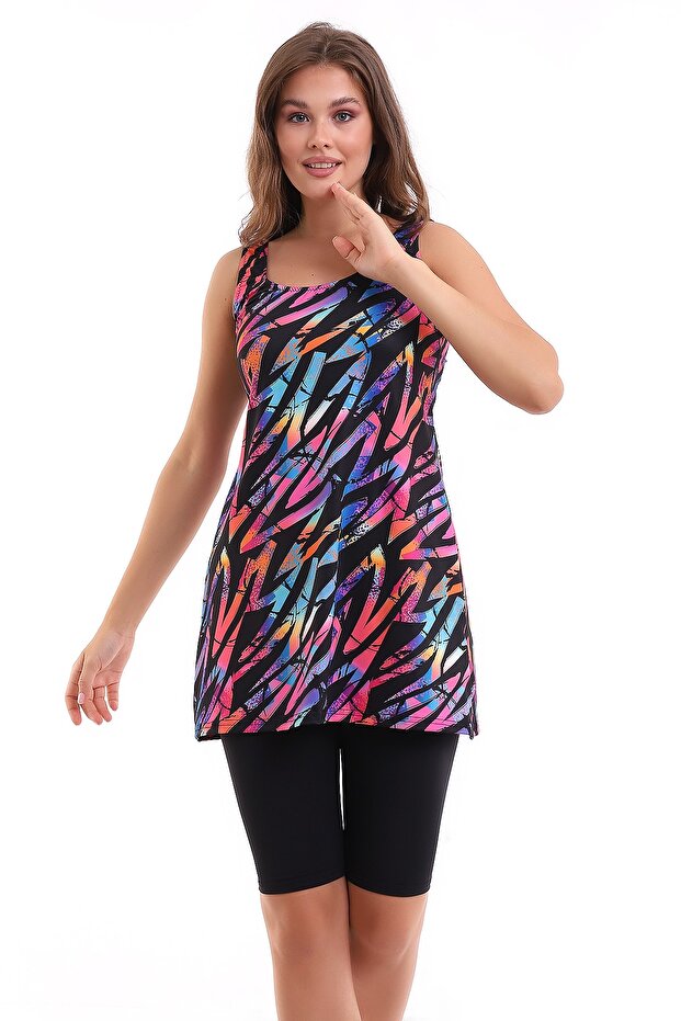 Taytlı Elbiseli Mayo - 4