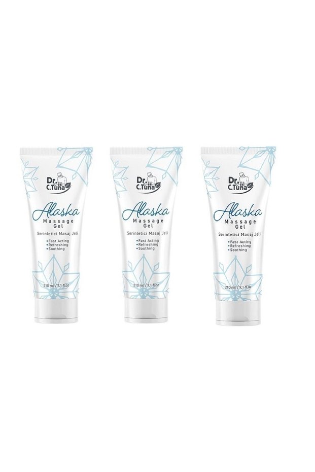Dr. C. TUNA Alaska Massage Gel - Cooler, 210ml, 3 pcs