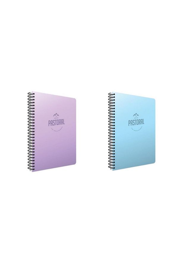 Pastoral Spiralli A4 72 Yaprak Pp Kapak Defter Seti Çizgili 2'li - 1