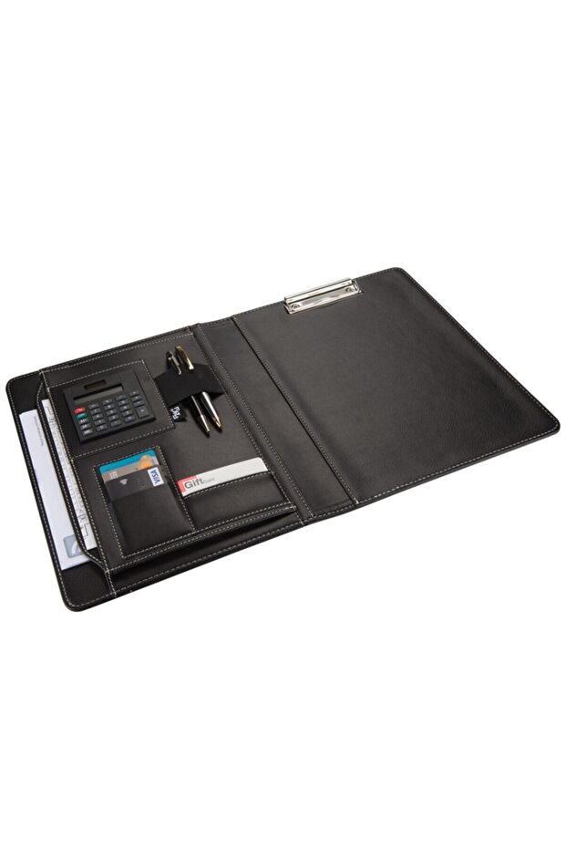 A4 Artificial Leather Elite Secretary Block Tray with Calculator (100 Sheets) - 1