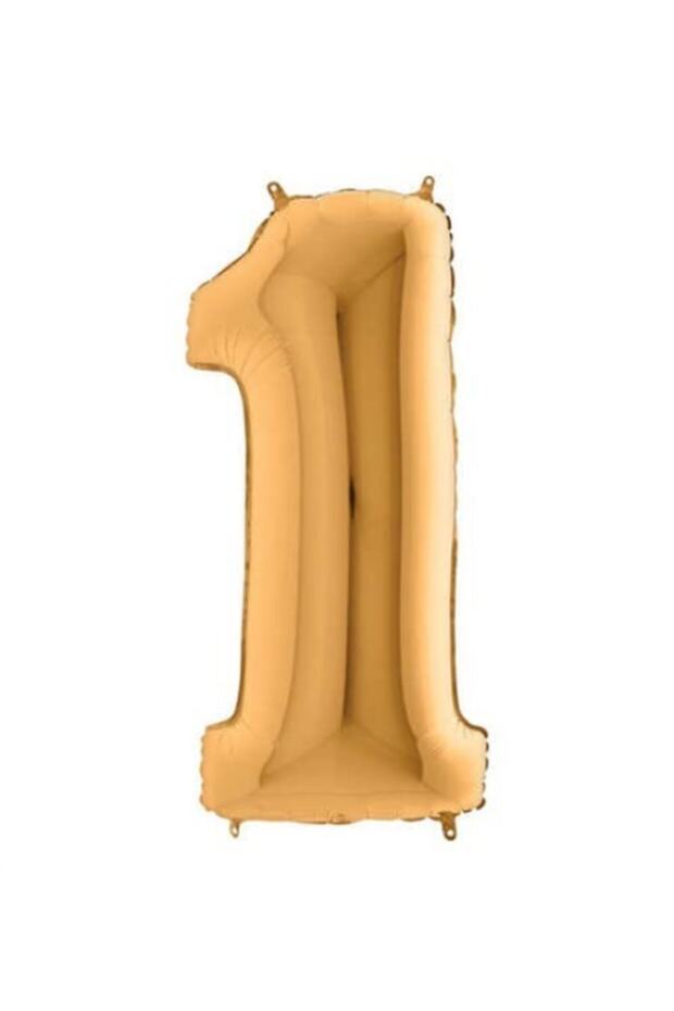 Giant Foil Number 102 cm Balloon Gold 1