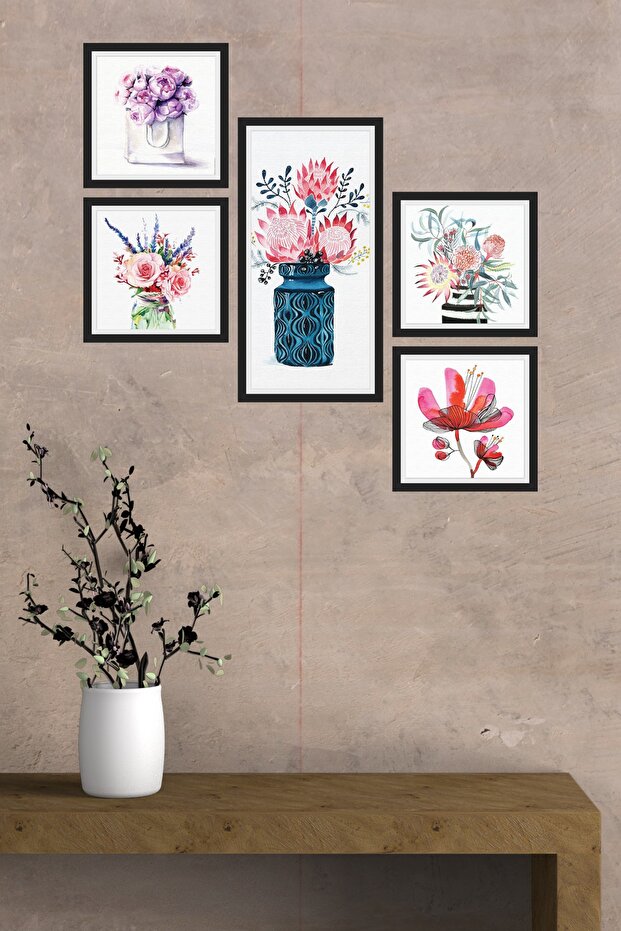 Collage Style 5 Parçalı Mdf Tablo Atf251 - 1