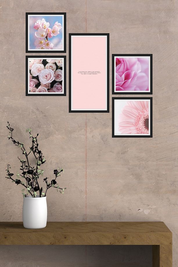 Collage Style 5 Parçalı Mdf Tablo Atf252 - 1