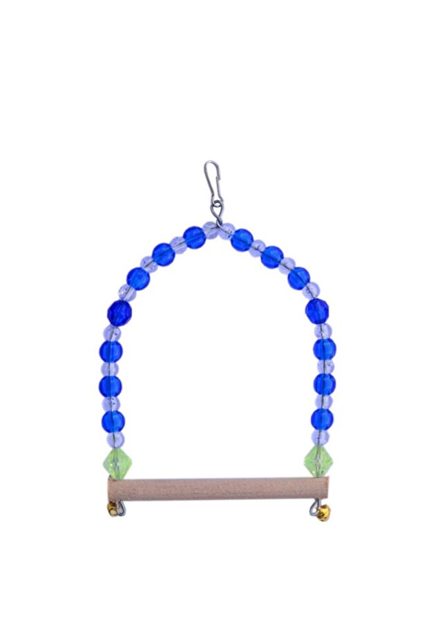 Budgie Beaded Swing 1 Piece | Bird Toy Swing (10X15 cm)