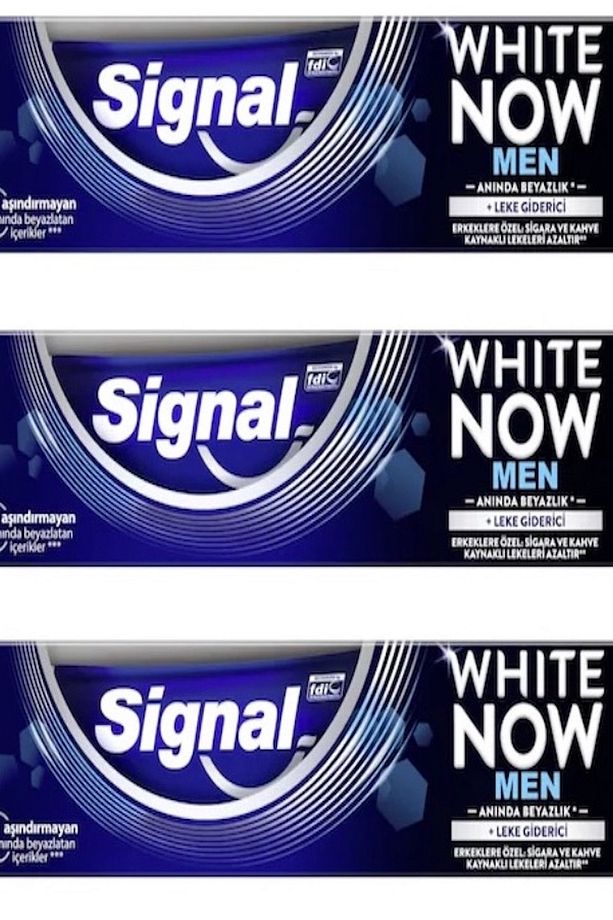 White Now 75 Ml Men Diş Macunu X 3 Adet - 1