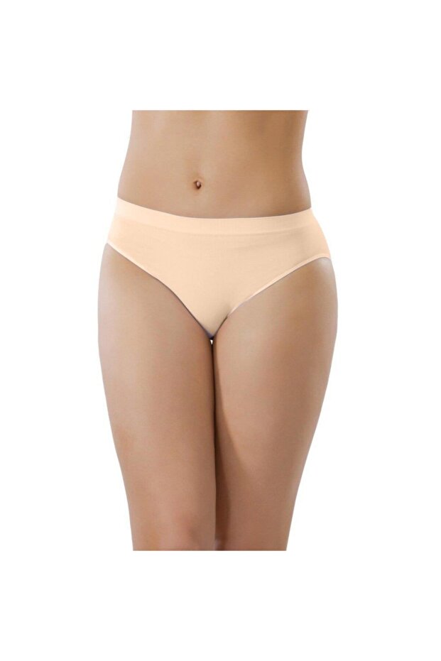 Women's Beige Seamless Slip Panties