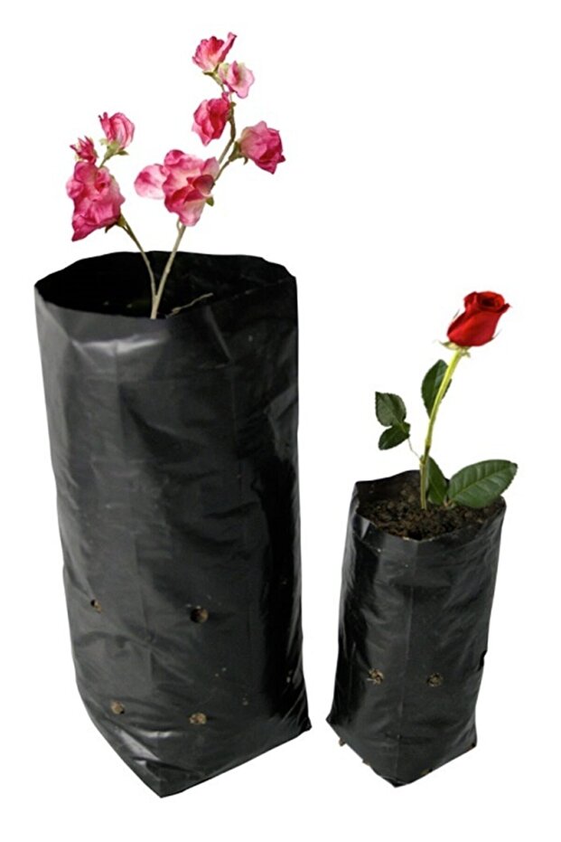 Fidan Poşeti 17x30 cm  Fide Torbası Fidan Yetiştirme Poşeti 10 Adet - 1