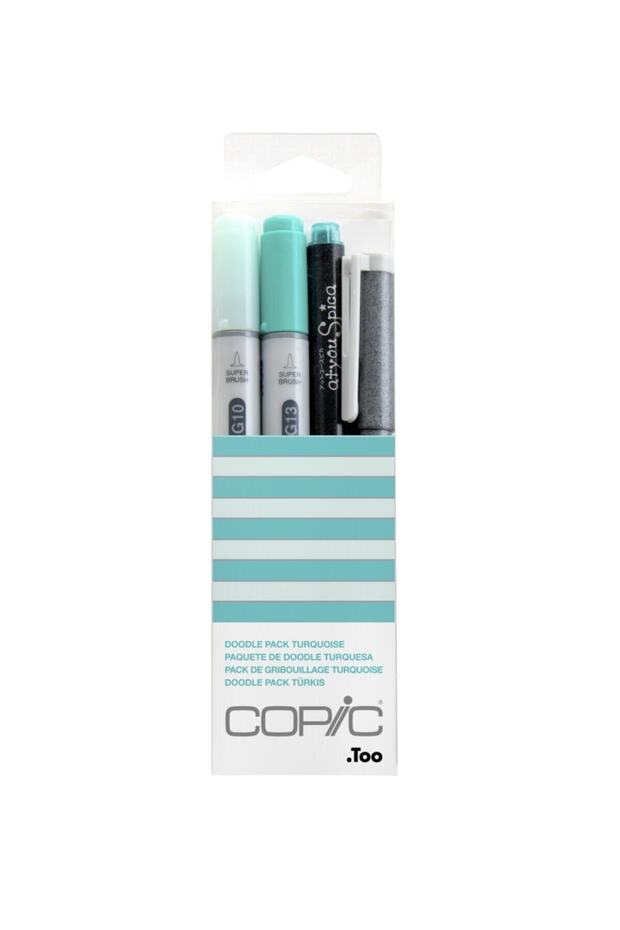 Ciao Marker Pen Doodle Pack Turquoise Set