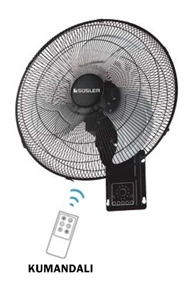 Sv-2021 R Duvar Tipi Kumandalı Sanayi Vantilatörü Duvar Tipi Vantilatör 130w - 1