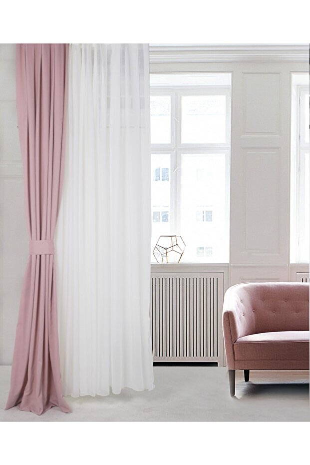 Background Curtain Powder 1-3 Close Pleat