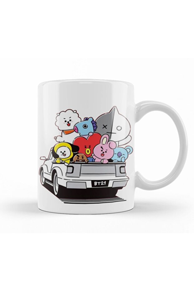 كوب BTS Bt21 01 كوب بورسلين