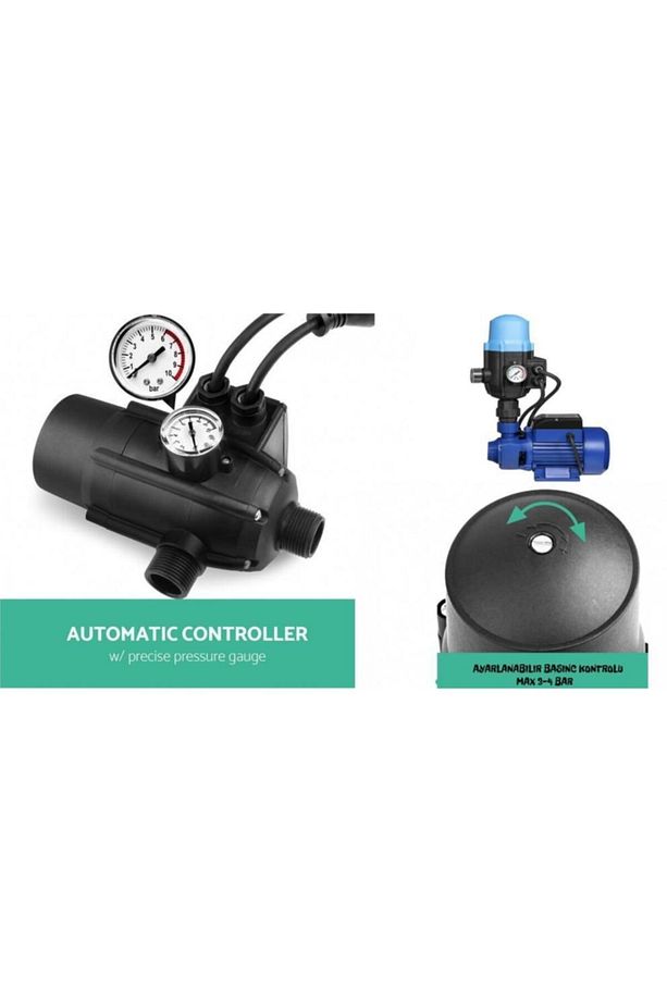 Su Pompası Paket Hidrofor Otomatik Sistem Su Pompası 0.5hp Bakır Sargı Tek Sarım Sargı - 4