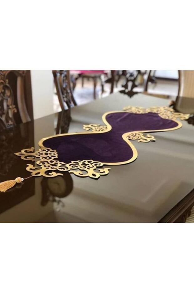 عداء مخملي فردي منقوش بيضاوي عثماني - 1