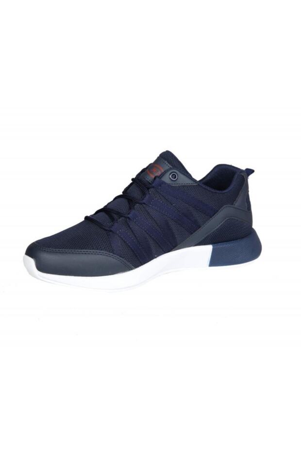 Erkek Lacivert Yüksek Taban Sneaker 201-7445 - 5