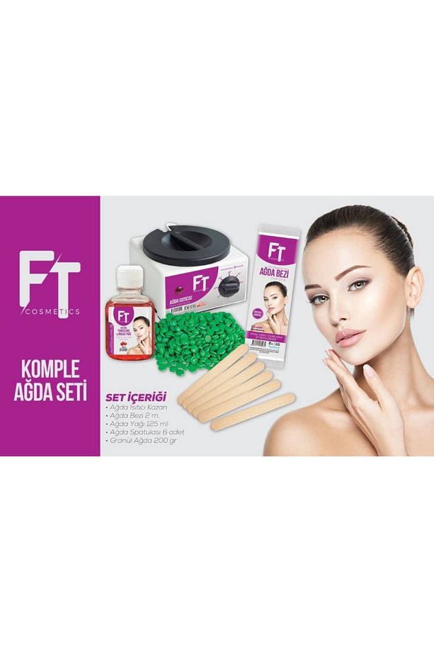 Ağda Seti Isıtıcı Kazan, Granül Boncuk Ağda Azulen Soyulabilir, Ağda Yağı, Ağda Bezi, Spatula - 4