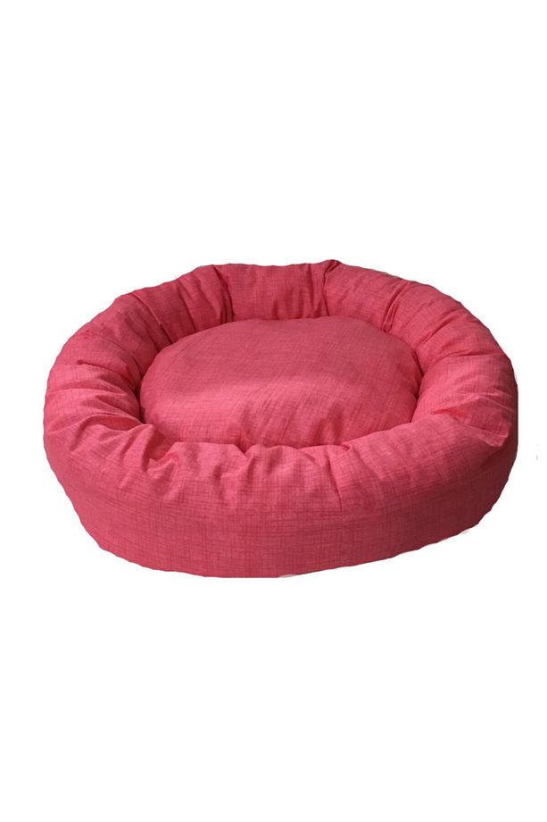 Pofuduk Simit Kedi ve Köpek Yatağı 50 cm Pembe - 1